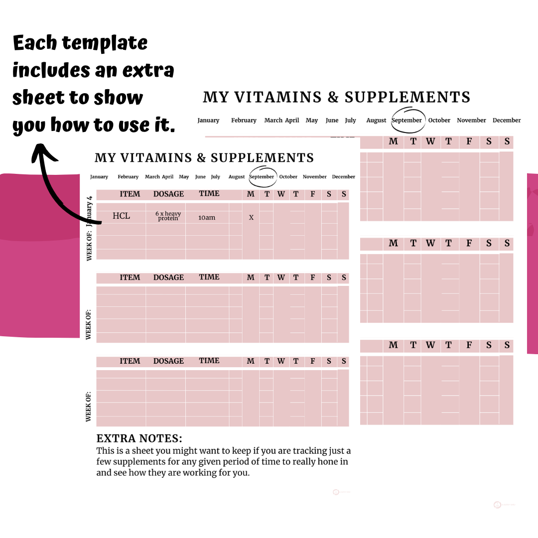 Supplement + Medication Trackers [PDF]