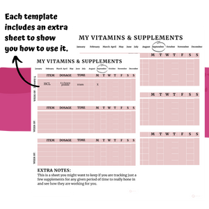 Supplement + Medication Trackers [PDF]