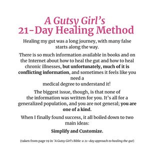A Gutsy Girl's Bible: a 21-day approach to healing the gut [physical copy]